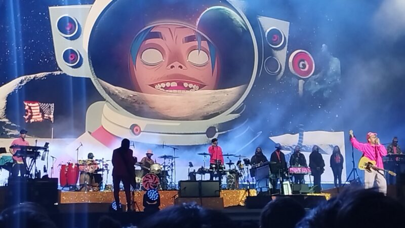 Fotografie z koncertu Gorillaz