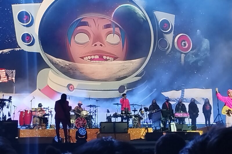 Fotografie z koncertu Gorillaz