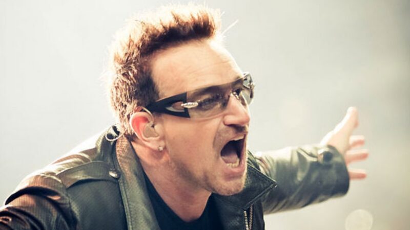 Fotografie zpěváka Bono z U2