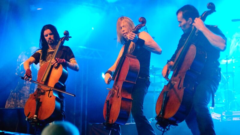 Kapela Apocalyptica na festivalu Ilosaarirock v Joensuu ve Finsku, rok 2009