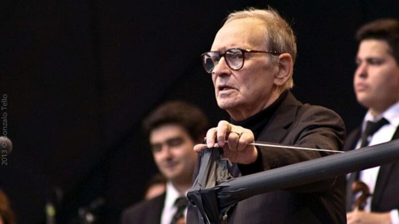Ennio Morricone na stadionu Estadio Bicentenario de la Florida v roce 2013