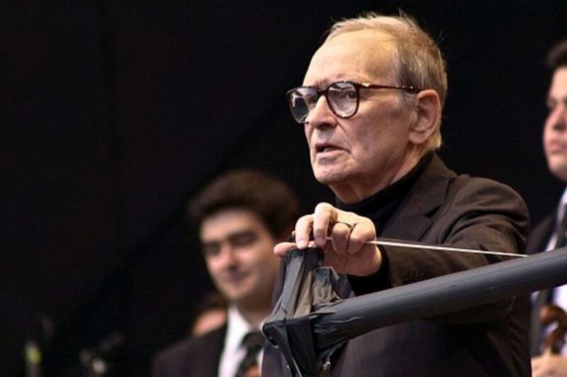Ennio Morricone na stadionu Estadio Bicentenario de la Florida v roce 2013