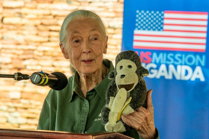 Jane Goodall, US Mission v Ugandě v roce 2022