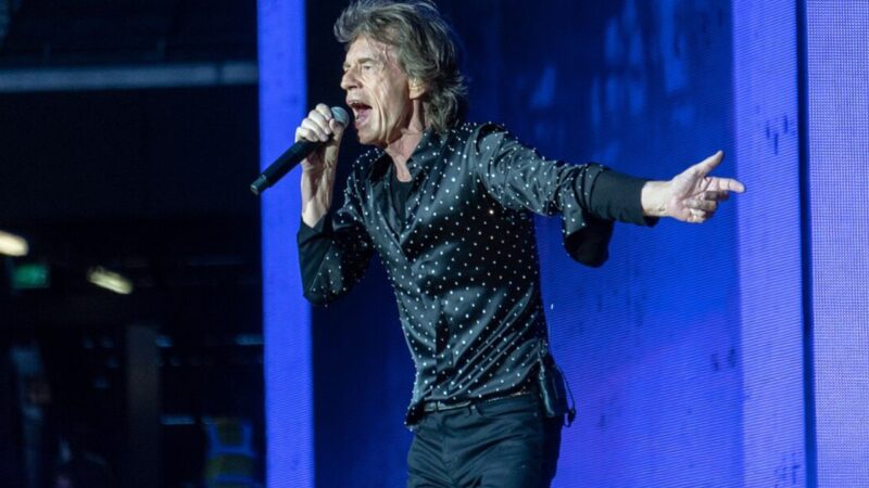 Mick Jagger během Rolling Stones show v Londýně v roce 2018