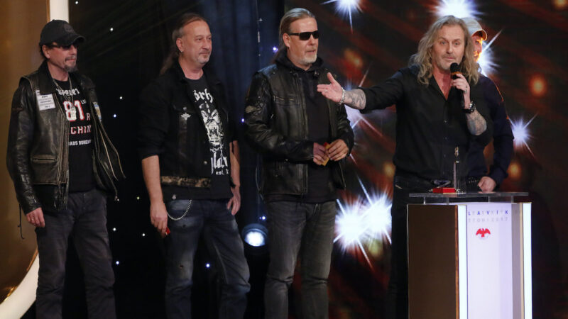 Skupina Kabát na vyhlášení ankety Český slavík Mattoni 2017