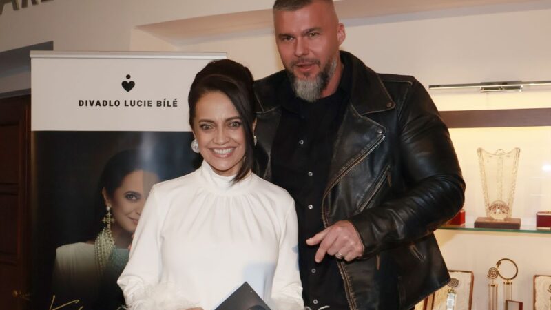 Lucie Bílá a Radek Filipi na křtu CD Vzkaz pro Ježíška