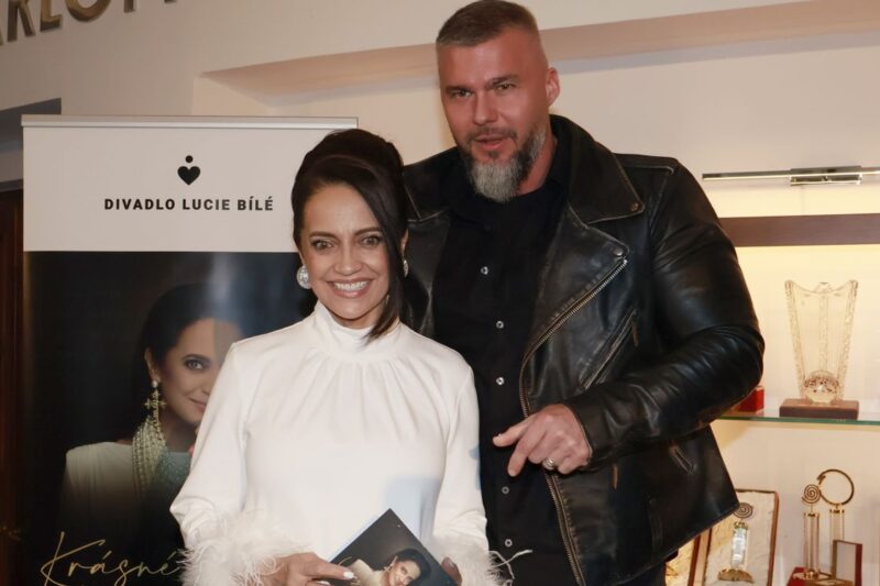 Lucie Bílá a Radek Filipi na křtu CD Vzkaz pro Ježíška