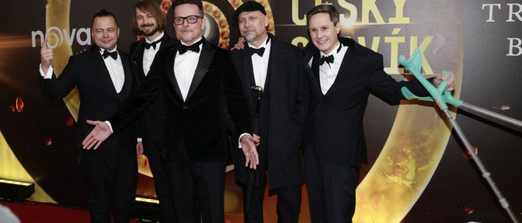 Kapela Chinaski na vyhlášení ankety Český slavík 2025